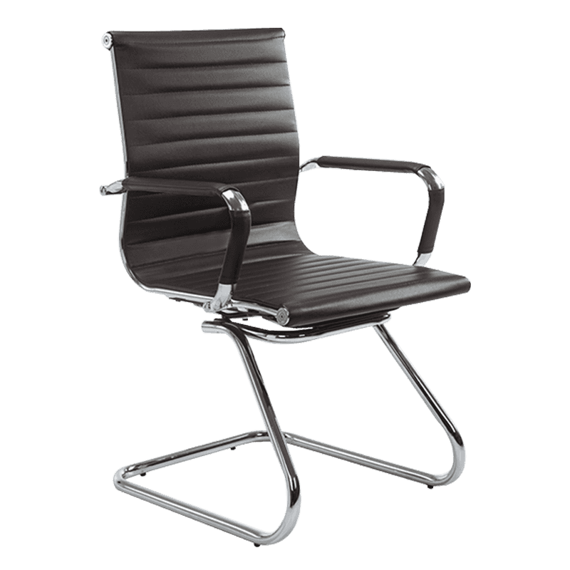 Ghế hội nghị da lưng trung hiện đại màu nâu (Y-1846C )