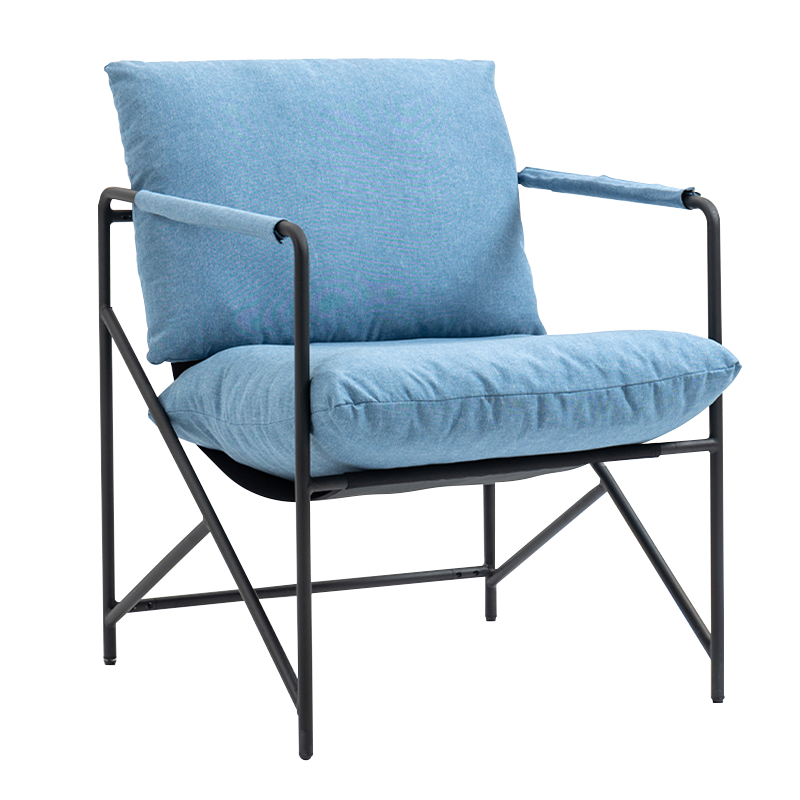 Ghế Accent giải trí bọc khung kim loại màu be (Y-C37)