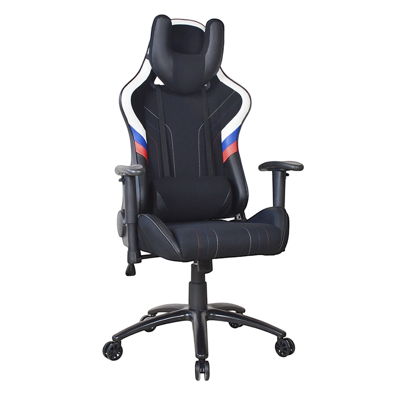 Ghế chơi game đua xe có tay vịn 2D sơn chân đế kim loại (T-7116)