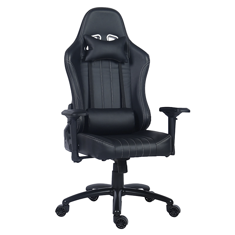 Ghế chơi game Racing King có tay vịn 4D lưng cao PU màu đen(Y-2546)