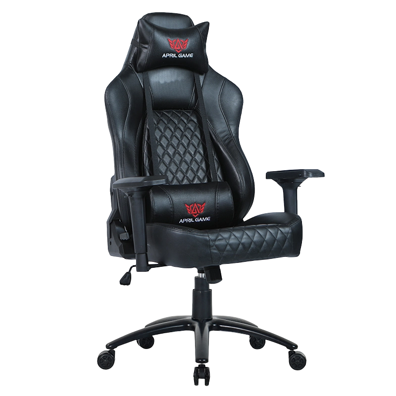 Ghế chơi game chân đế kim loại sơn đen 4D lưng cao (Y-2520)
