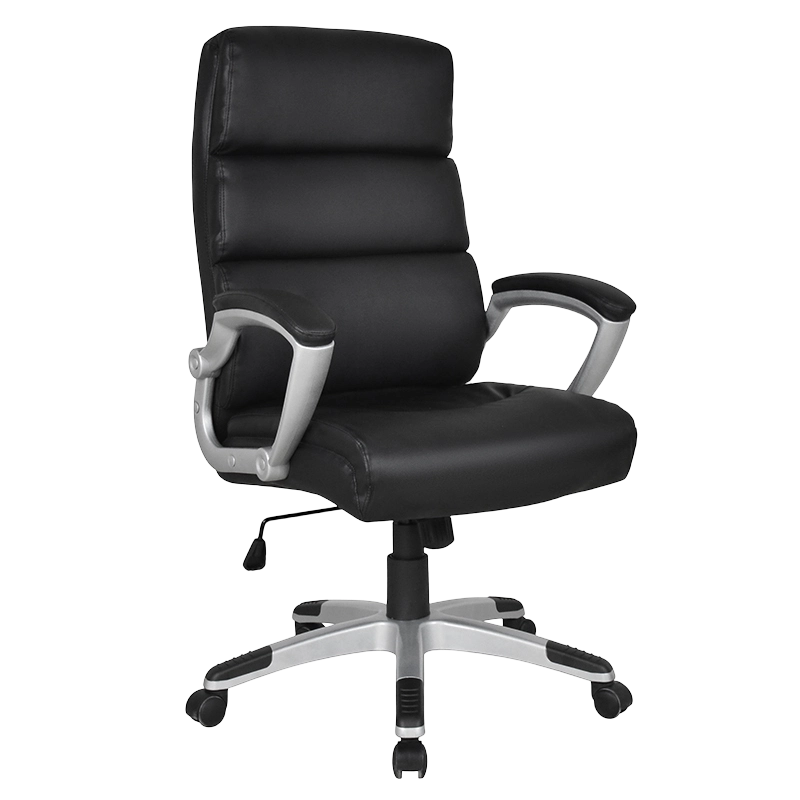 Ghế văn phòng có đệm tựa lưng sơn màu đen cao cấp (Y-2725)